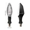 Motorcycle Turn Signal Light Amber Indicator Waterproof Rear Tail Running Lamp for Moto Scooter 12V