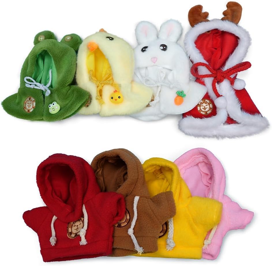 

Комплект наряда Eilik: плащ и худи - 4 пушистых худи в 4 цветах и 4 пушистых плаща для питомцев в 4 стилях