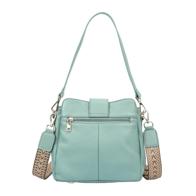 Genuine Leather Single-shoulder Bag Versatile for Women,Crossbody Bag Fashionable and Trendy Women's Bag