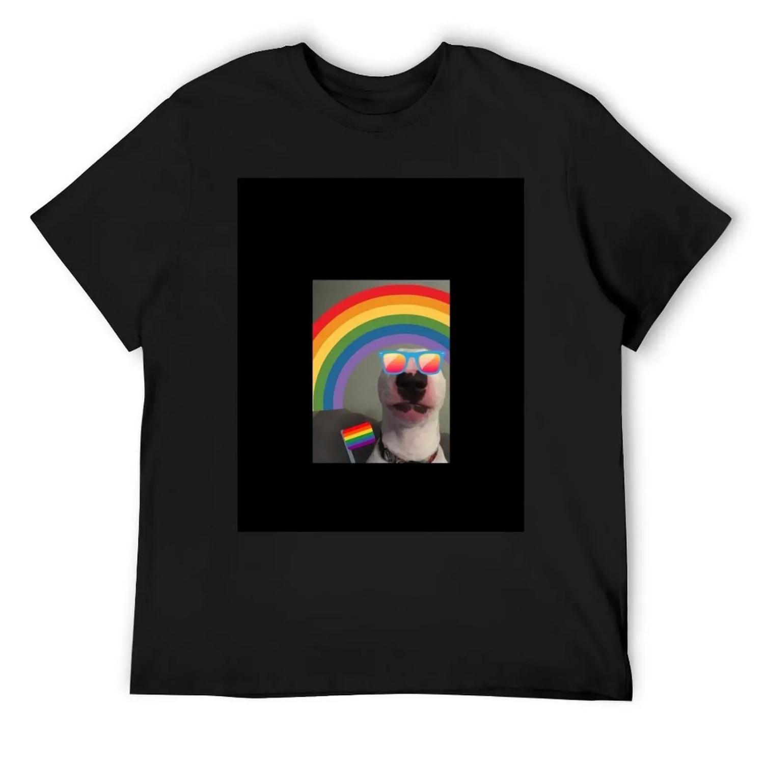 

@PupperNelson_ Gay Pride T-Shirt funny costumes luxury t-shirt summer shirt clothing for men XXXXXL різнокольоровий