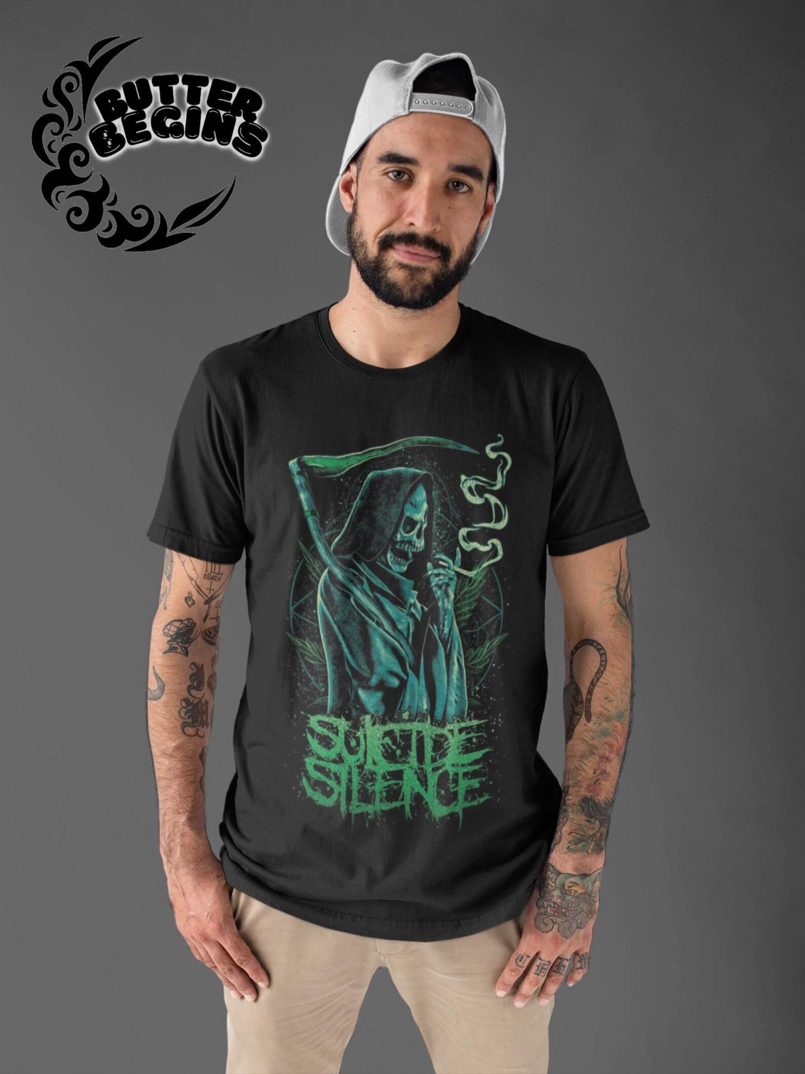 Suicide Silence T-Shirt - Metal Music Shirt - The Black Crown Album Shirt - Suicide Silence Merch - Unisex Rocker Clothing 2XL