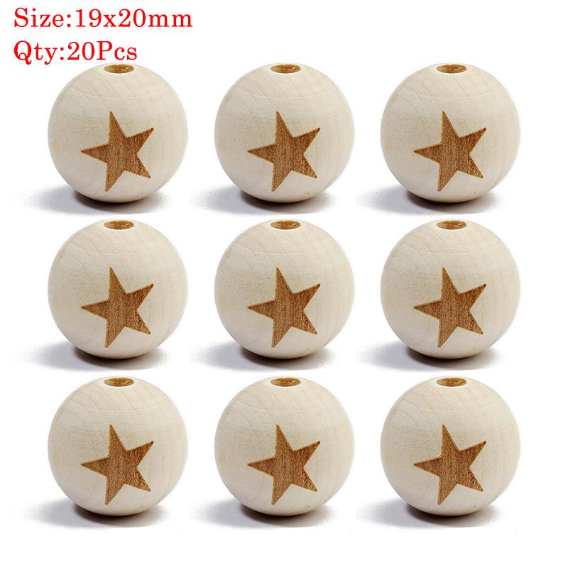 Natural Round Wood Beads Oval Loose Spacer Rosary Bead Large Hole Jewelry Bracelets Diy Unsex Charm Wholesale Supplies