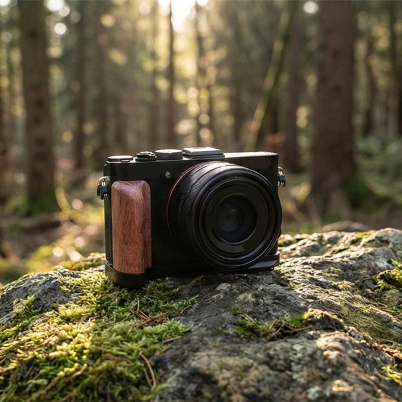Ergonomic Hardwood Camera Grip For RX1R3 Small Camera Handgrip Featuring Lightweight Construction 1/4inch Screw Hole