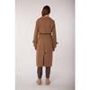 100% Cotton Gabardine Long (110cm) Lined Belted Women's Trench Coat 1111