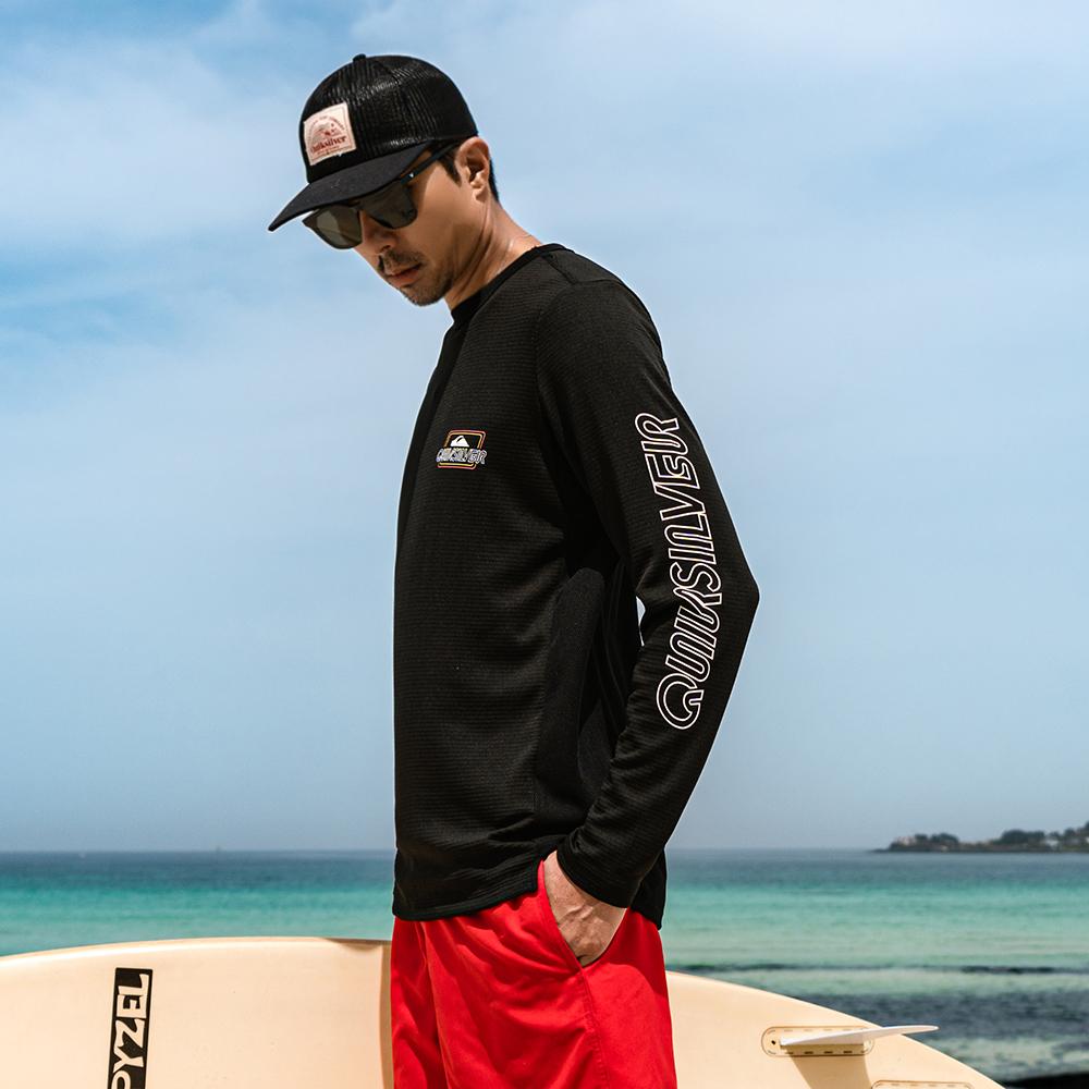 QUIKSILVER Men'S Loose Fit Rash Guard Qs1054Bmt