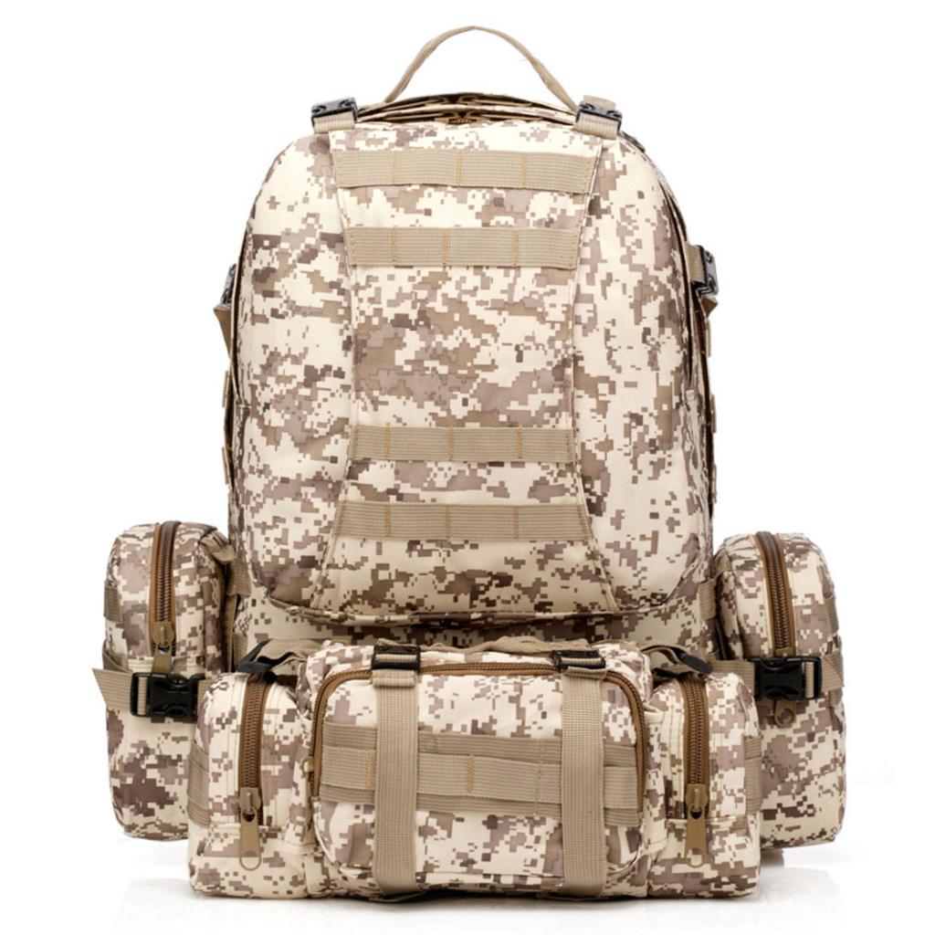 55L 3D Tactical Outdoor Sport Mochilas militares Mochila Trekking  impermeable Senderismo Camping Bolsa de camuflaje comprar a buen precio —  entrega gratuita, reseñas reales con fotos — Joom