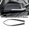 2X Carbon Fiber Side Rearview Mirror Cover For BMW 1 2 3 4 Series F21 F30 F34