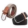 Multicolored Elastic Braided Belt No Hole Men's Waistband Durable Stretch Woven Belt  Women