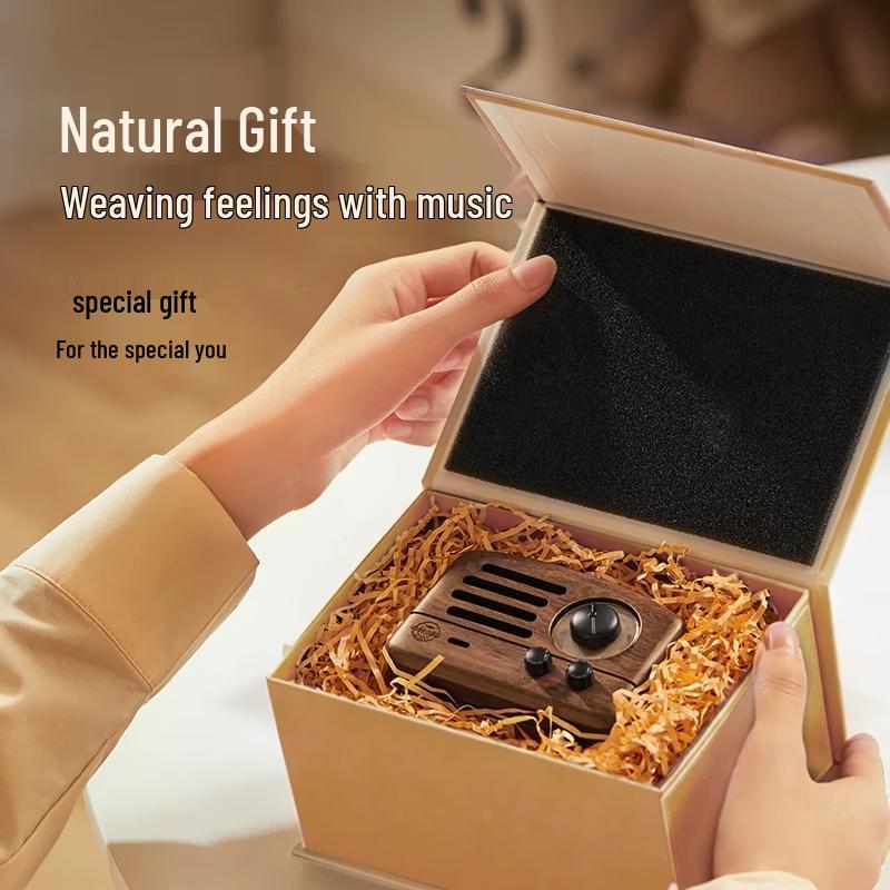 Mao Wang MW-2 Vintage Wooden Portable Bluetooth Speaker (CN Version)
