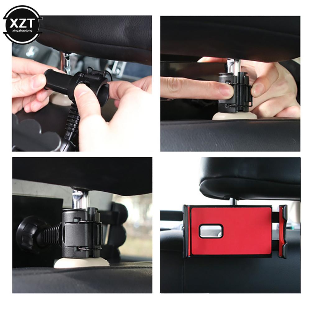 New Car Back Seat Phone Holder 360 Degree Rotate Stand Auto Headrest Bracket Support For Tablet PC iPad Mini Pro Car Accessories