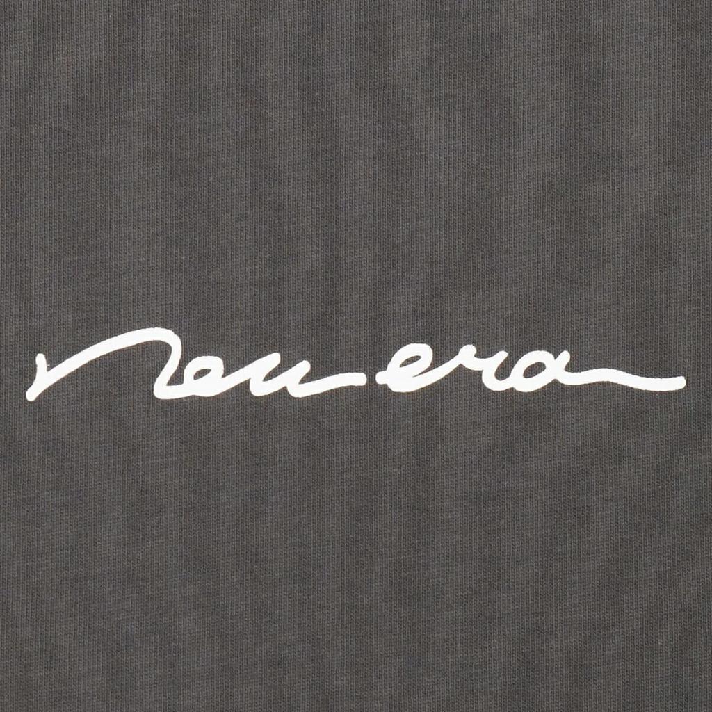 New Era Kortärmad Överdimensionerad Bomulls-T-shirt Grafit Storlek Handskriven ONSPOTZ och Snygg Resesäsong T-shirt, K/S (14566732, NER34A8679), Grå, M,