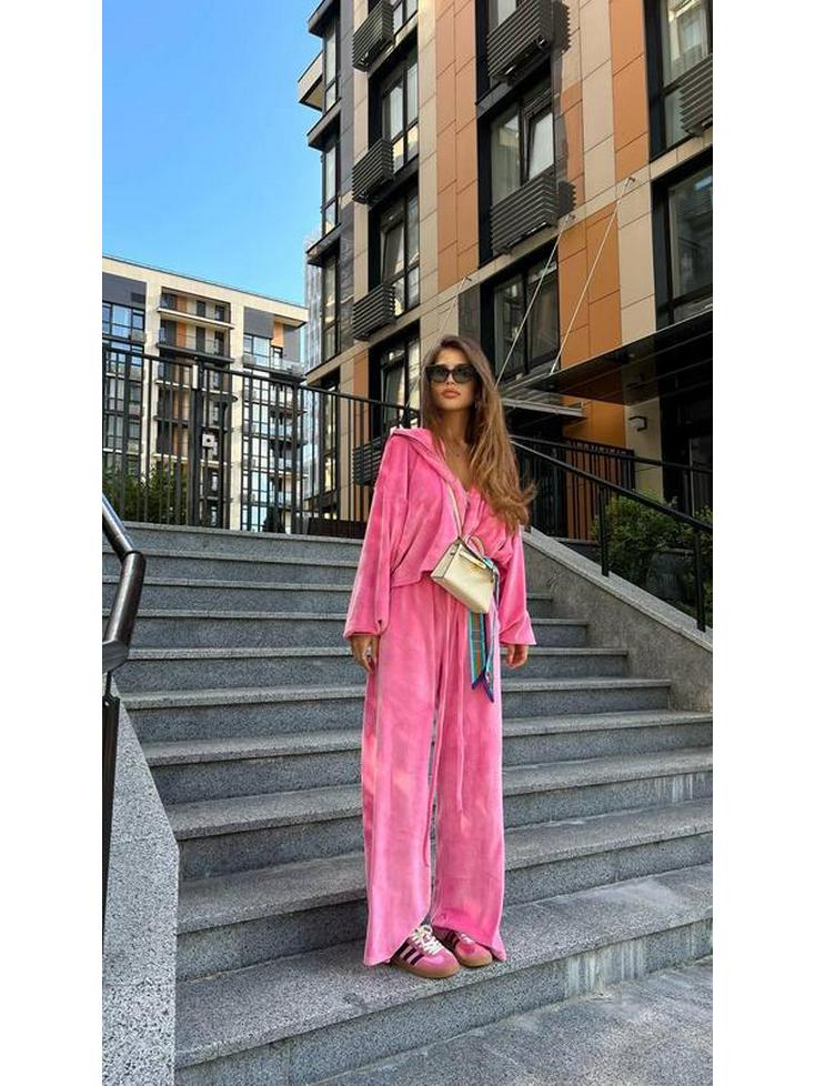 25th Anniversary Early Autumn Fashion Gold Velvet Zipper Drawstring Casual Set for Women