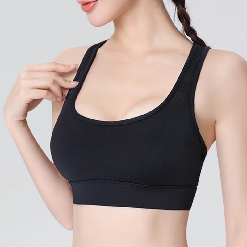 High Impact Support Sports Bra Running Yoga Fitness Women Seamless No Underwire Y Back 3/4 Cup Padded