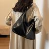 New casual soft leather big bag texture commuting simple shoulder armpit bag going out versatile tote women's bag