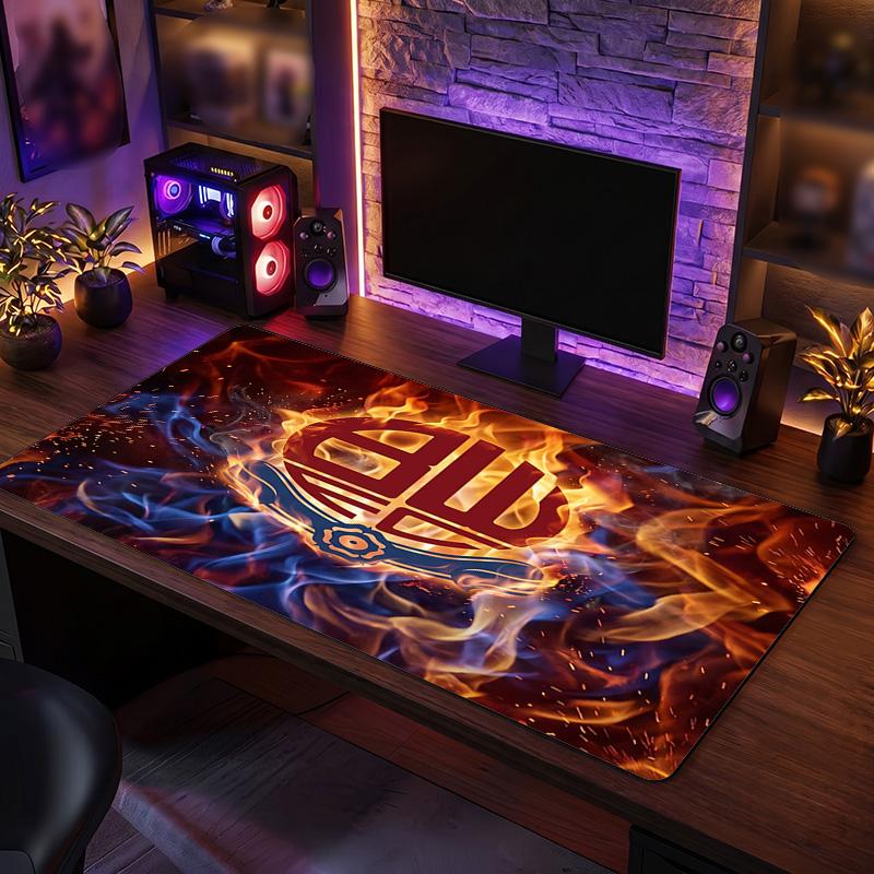 Bolton Wanderers FC Theme Pattern Mouse Pad, Soccer Logo Design XXL Gaming Desk Mat Non-Slip Computer Mouse Pad