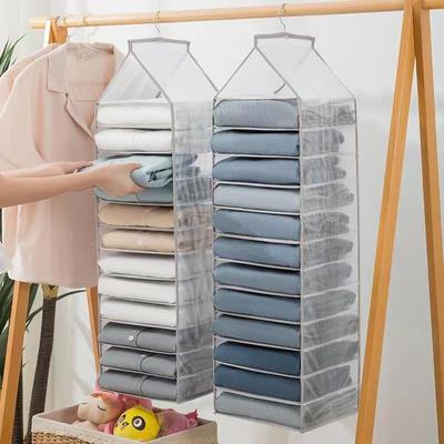 Kleiderschrank Hängende Aufbewahrungstasche Schrank Organizer für Hosen Socken T-Shirt Unterwäsche Organizer Hängeschrank Organizer