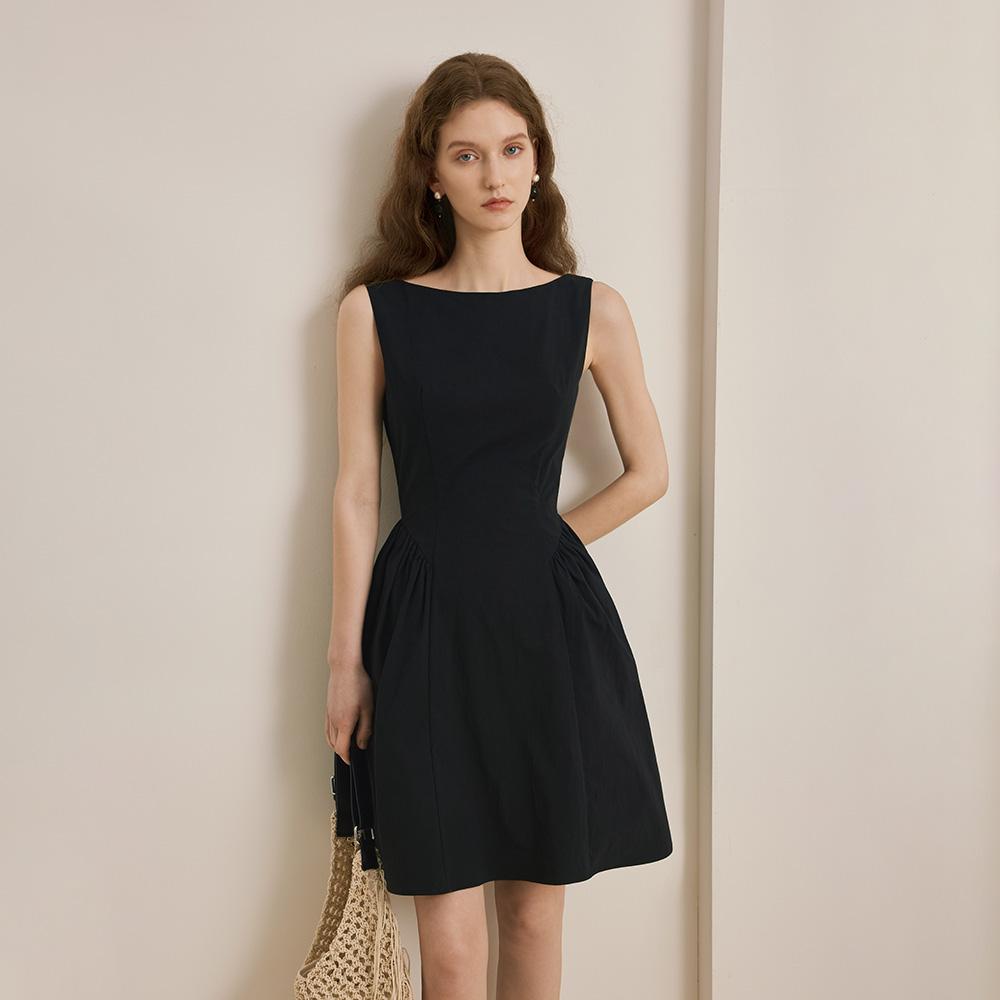 Waiwaiaiem Yy_Umbrella Waist Dress_2Color