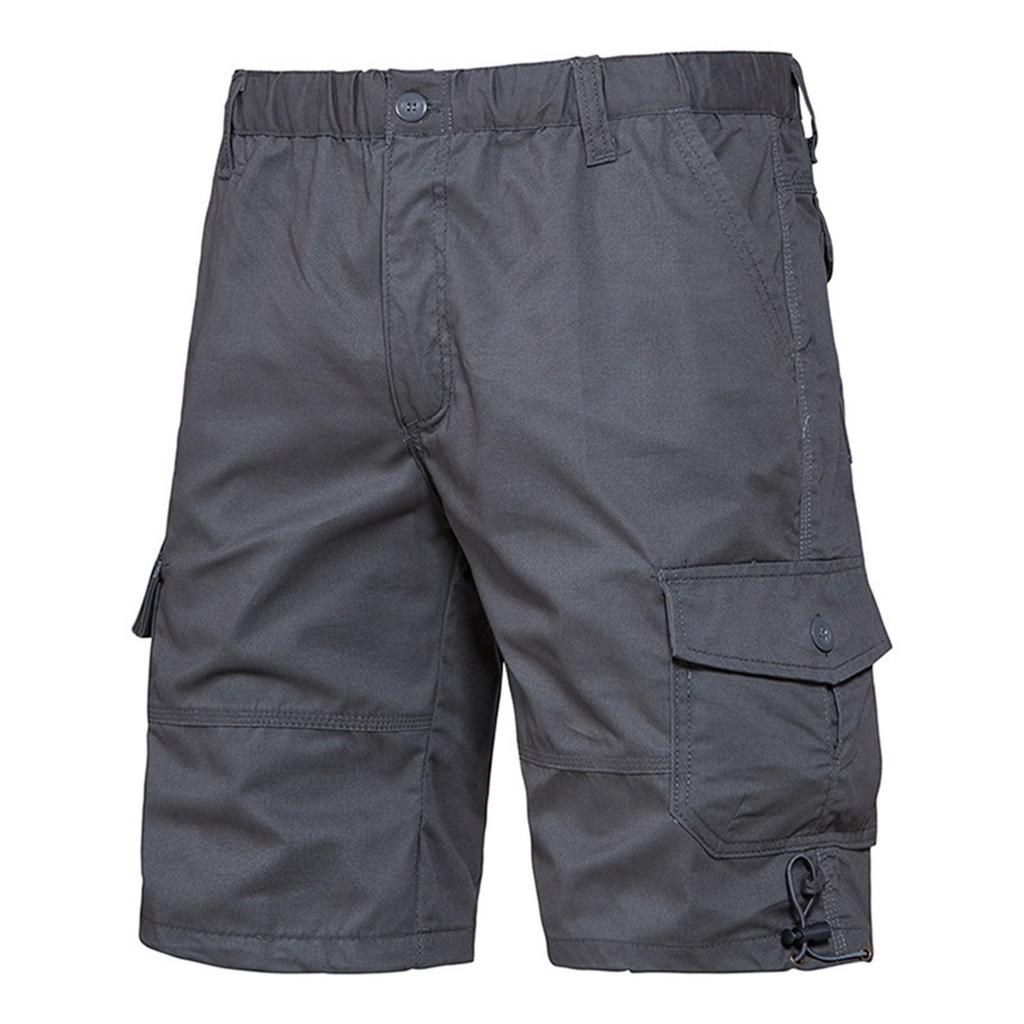 Pantaloncini cargo multitasche estivi da uomo Pantaloncini cargo larghi tinta unita alla moda casual da uomo