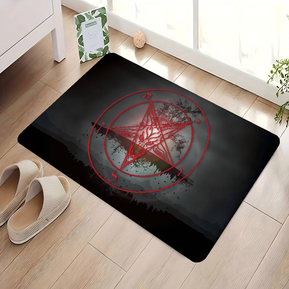 Baphomet Leviathan Entrance Door Mat Nordic Style Home Doormat Bathroom-Toilet Mats Bedroom Hotel Decor Mat