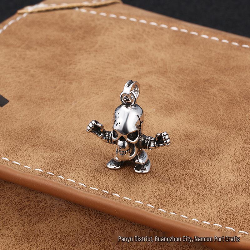 

Кроцин Ретро Череп Крест Подвеска Ожерелье - Унисекс Хип-Хоп Стиль