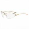 Women's Y2K Cat-Eye Metal Sunglasses - High-End Luxury, European & American Street Style Sun Protection Glasses