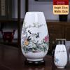 Modern Minimalist Ceramic Vase for Dried Flowers - Porcelain Ornament for Living Room Decor
