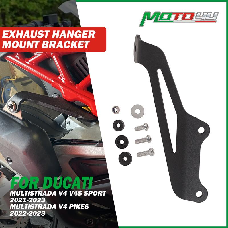 For Ducati Multistrada V4 V4S Sport 2021 2022 2021+ V4 Pikes Peak 2022 2023 Motorcycle Exhaust Hanger Bracket Muffler Mounting