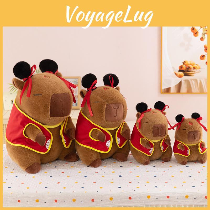 Brown Nezha Capybara Animal Stuffed Plush Doll Home Decor Toy Gifts Children