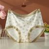 Plus Size Women's Floral High Waist Modal Cotton Underwear - Breathable & Comfortable 