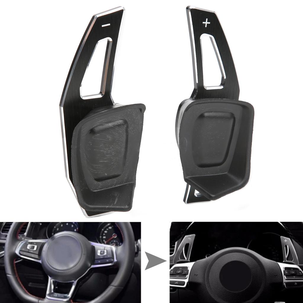 2pcs Car Ste ing Wheel   Paddles Aluminum Alloy AntiSlip Int ior Decoration Accessories(Red )