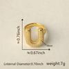 26 Letter Open-Ended Zircon Ring INS Minimalist Series Gift For Friends