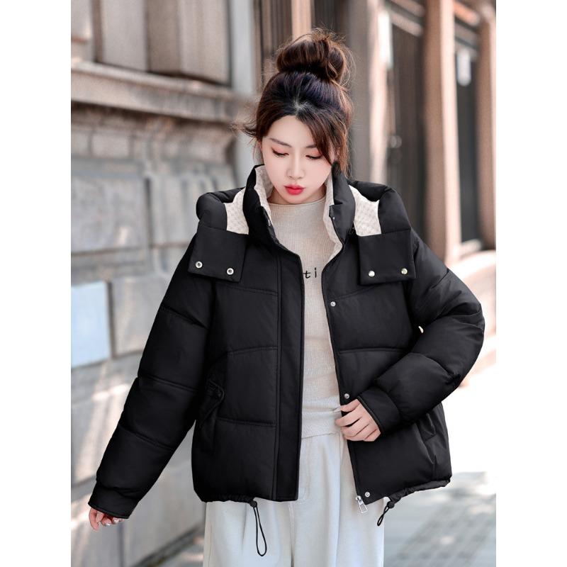 Korean Version of the Hooded Large Size Women Thickened Warm Anti Cold Winter Coat - Lightweight and Comfortable Long-sleeved Cotton Coat Jacket
