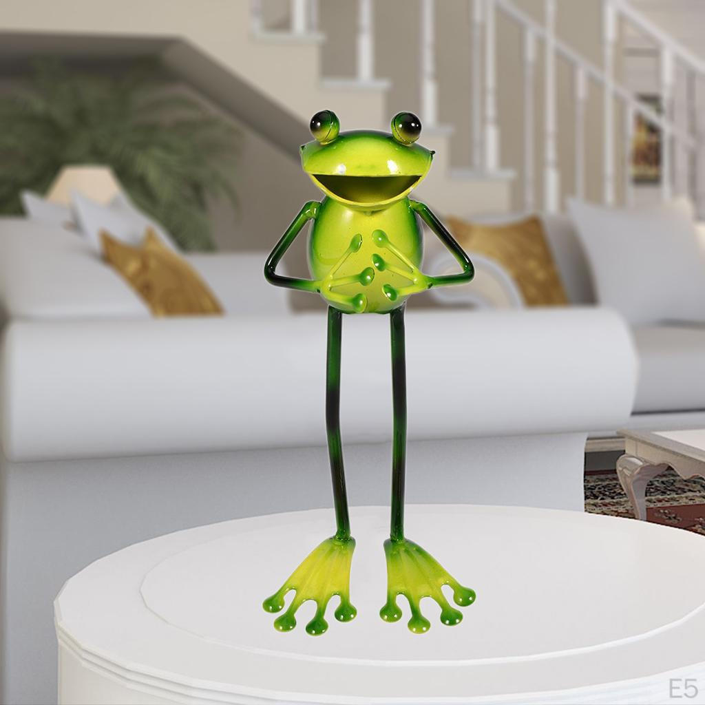 Frog Figurines Garden Living Room Decor – Mini Statue Cute Sculpture Home Ornament for