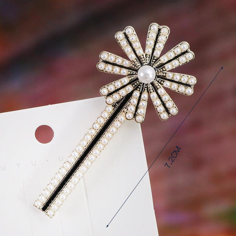 Elegant Rhinestone Hairpins Women Girls Pearl Hair Clips Pins Barrettes Accessories BB Hairclip Hairgrip Headdress