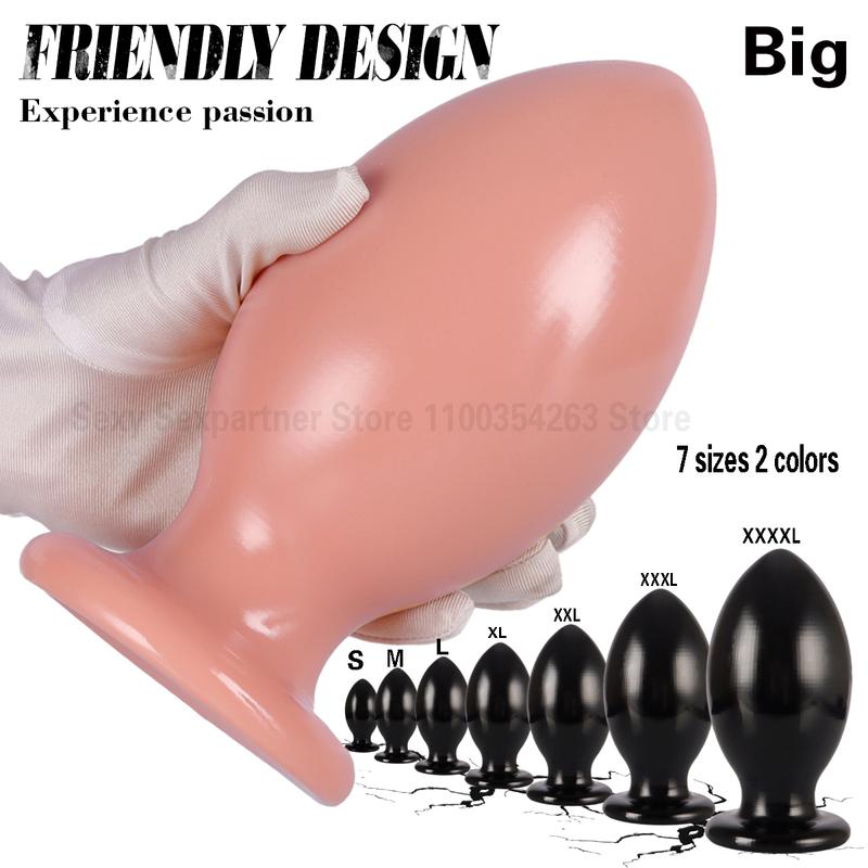 7 Size Buttplugs Anal Beads Balls Cunt Plug Dilatador Anal Plug Sex Toys Small And Big 9.5cm Huge Anal Plug Toys For Women Men