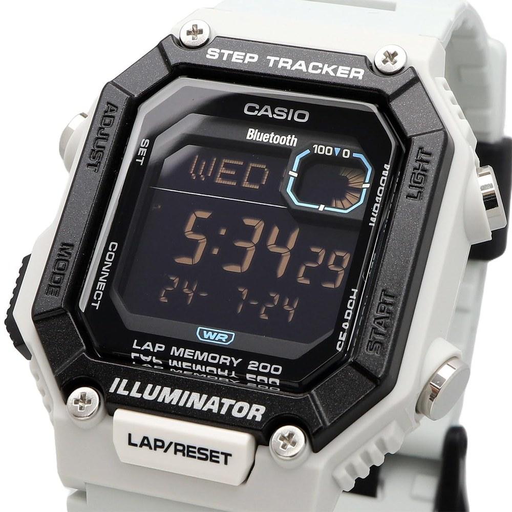 Casio Digital Wristwatch WS-B1000-8BV Mobile Link Bluetooth Step Tracker Men's Light Gray