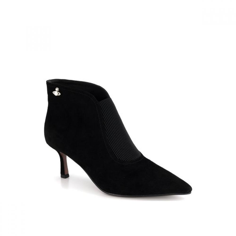 Vainer Black Women S Suede dreSS Ankle bootS 9x88f00ak 225