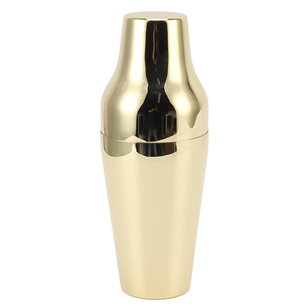 Stainless Steel Drink Shaker French Style 2 Section Martini Mixer Drink Shaker for Bar Home Camping