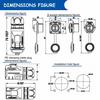 500V 12V / 24V Ip67 Round Plug, Socket, Connector Plug With Cover Waterproof
