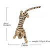 Women Men Exaggerated Tiger Brooch, Large Luxury Rhinestone Animal Pin Jewelry