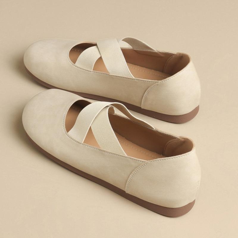 

Модные туфли-балетки женские для танцев 2025 Осень Мягкие сандалии Дизайнерские модные кроссовки Элегантные Новые Повседневные Chaussures Femme 35 покинуть белый