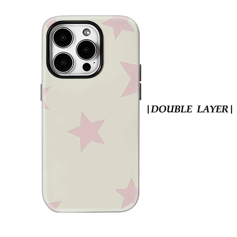 

Pastel Stars Phone Case for IPhone 17 16 15 14 13 Pro Max Plus for Magnetic Single Double-layer Tough Case IPHONE16PROMAX