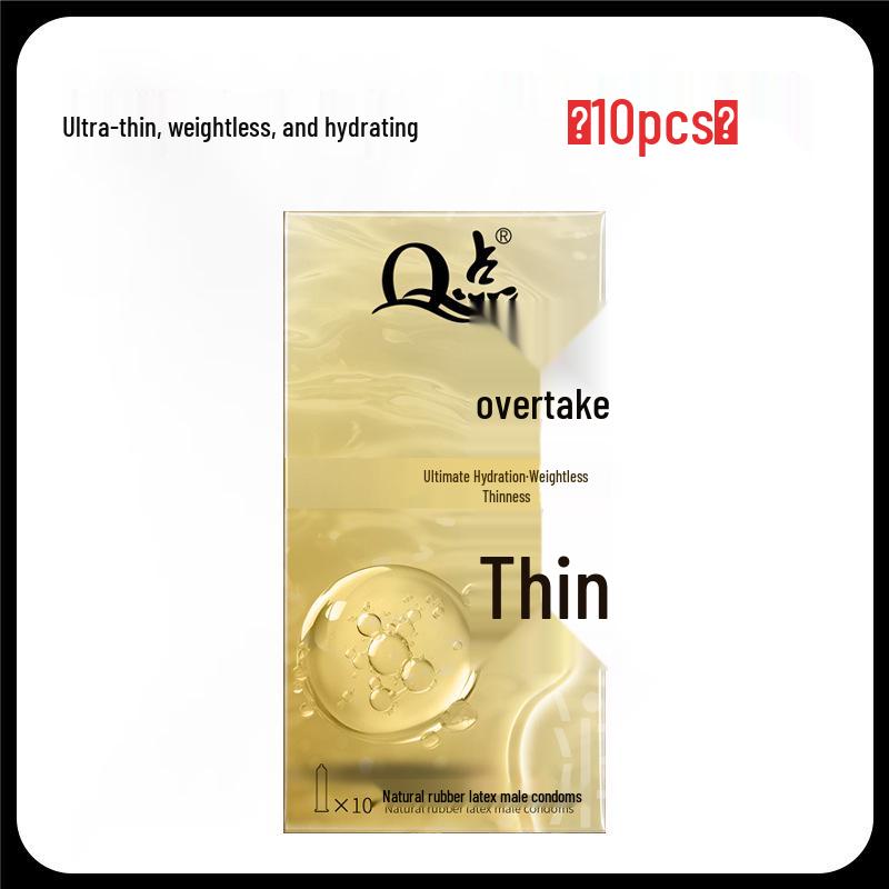 Q Point Ultra-Thin Pink Condoms with 3D Surrounding Particles - Odorless, Super Lubricated, Female Pleasure Enhancing.