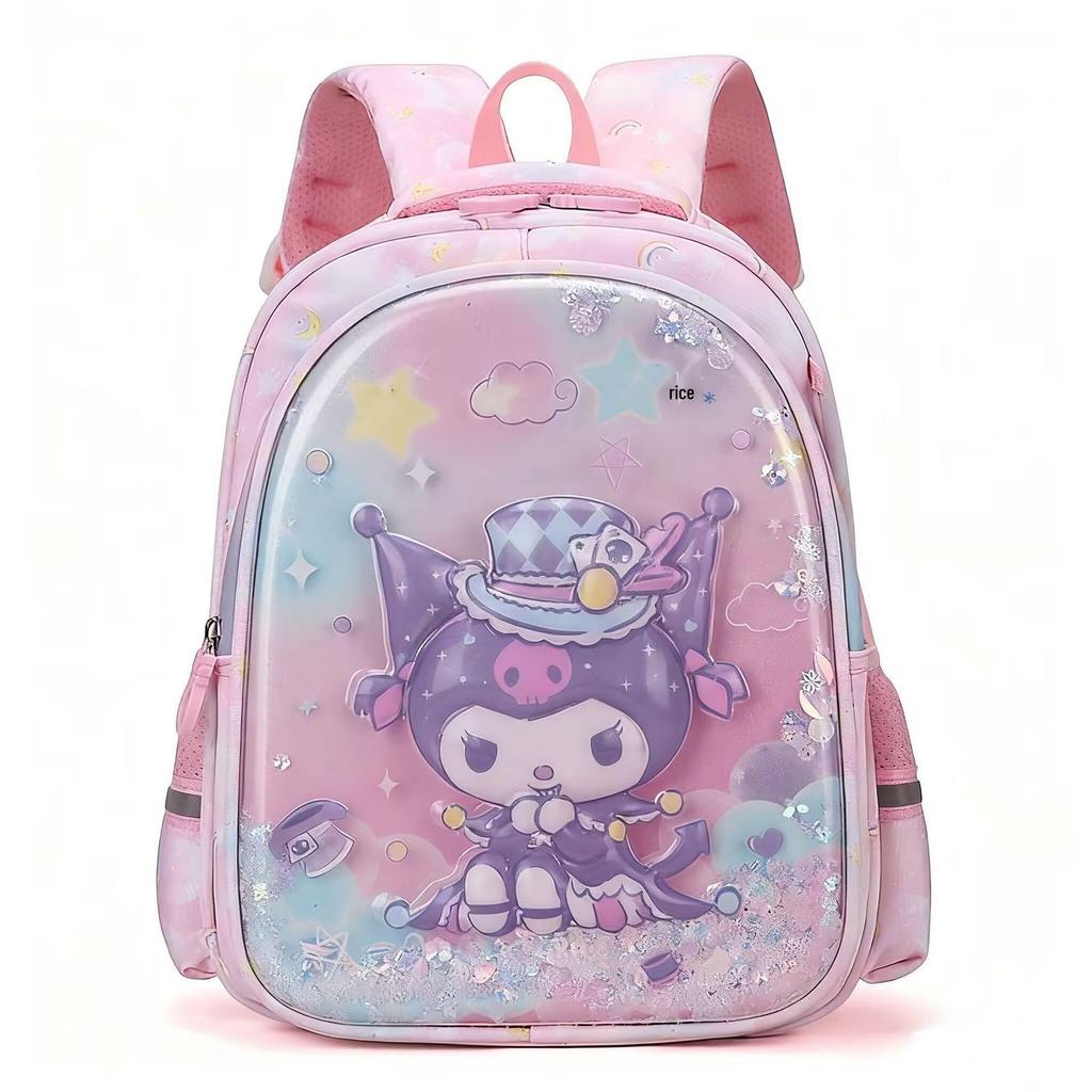 Kuromi Leichter Kindergartenrucksack für Mädchen - Schulterstütze, Niedliches Cartoon-Design, Neuer Stil