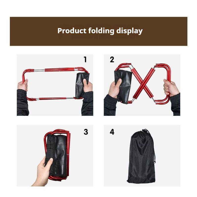 Outdoor Aluminum Alloy Folding Stool Mini Fishing Beach Chair Barbecue Camping Portable Folding Chair