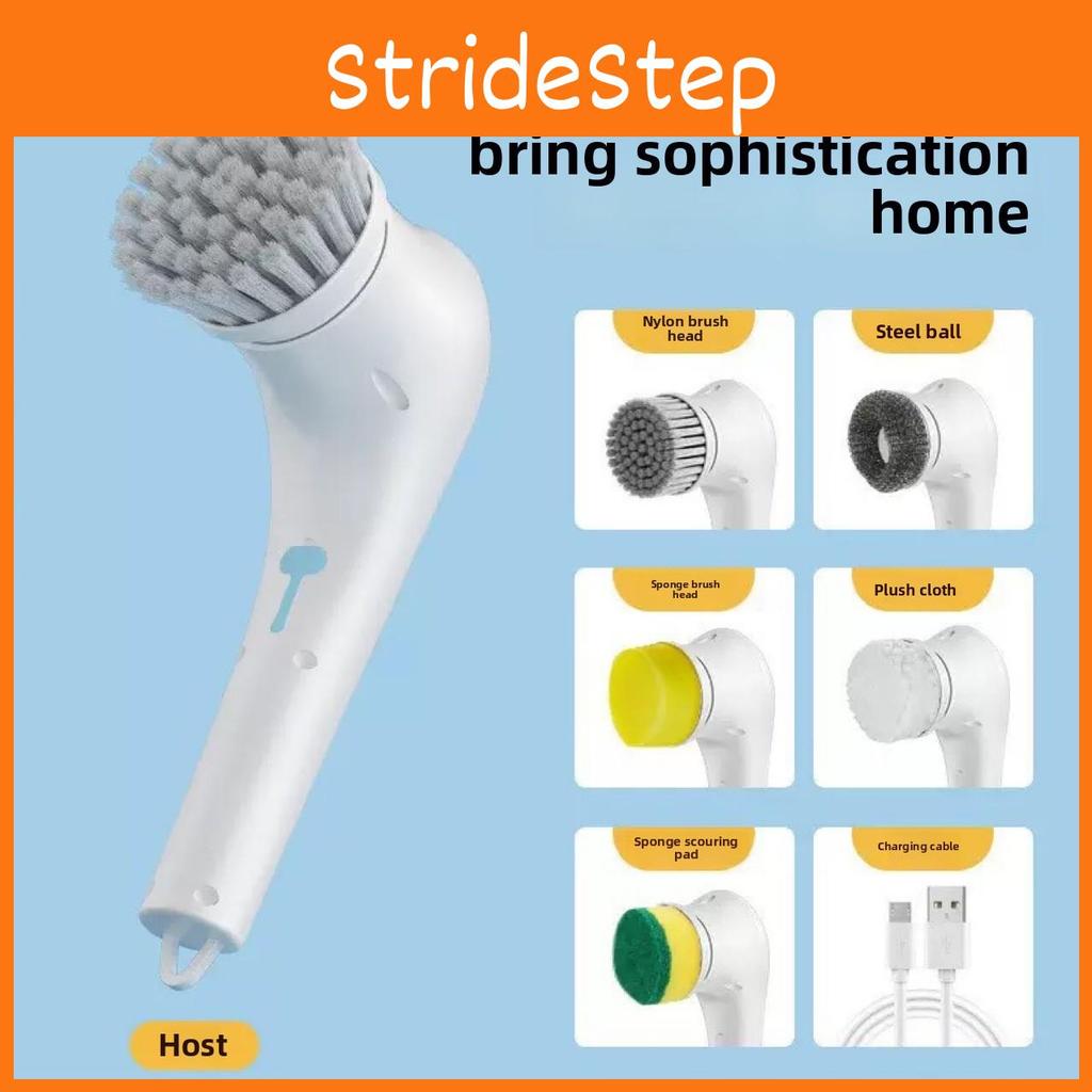 Kitchen Cleaning Brush Set With Multifunctional Electric Heads For Home Use