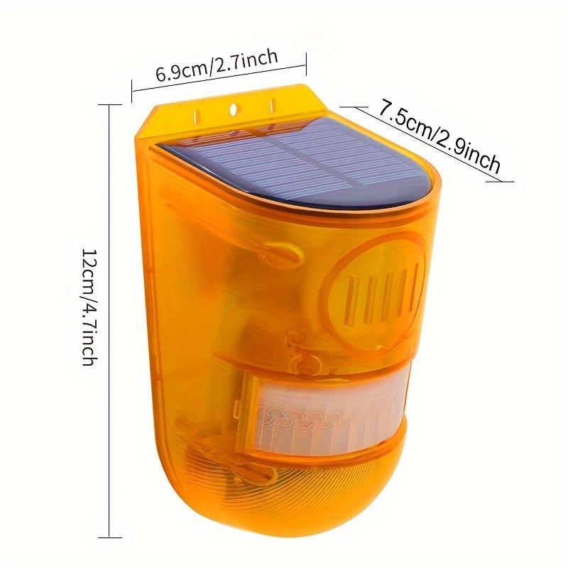 1 buc Lumină Solară cu Sunet cu Alarmă cu Senzor de Mișcare, 129dB Tare, LED Intermitent pentru Casă, Hambar, Curte, Securitate Fermă, Sistem de Alarmă Modern