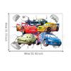 Cartoon Cars Lighting McQueen 3D Wall Sticke s For Kids Room Home Bedroom PVC Decor Cartoon Movie Mural Art Decals