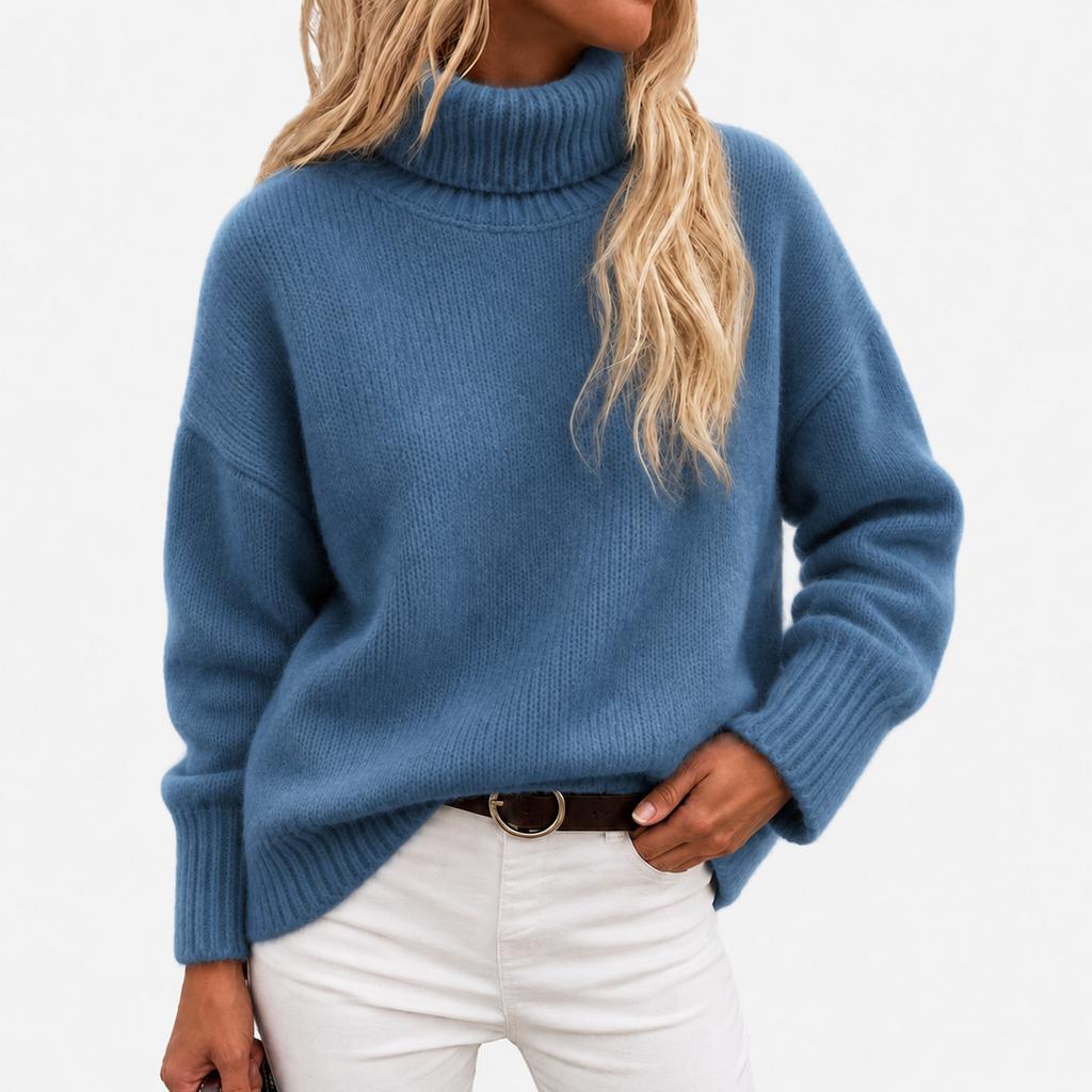 Women's Casual Loose Fit Long Sleeve Zip-Up Hoodie with Collar