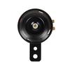 105db Round Motorcycle 1.5A Universal Waterproof Auto Horn Loudspeaker Loudspeaker Kit Black Scooter